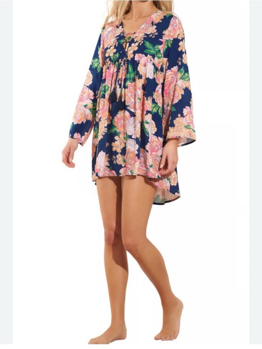Maaji peony Helena tunic dress or swim cover size m